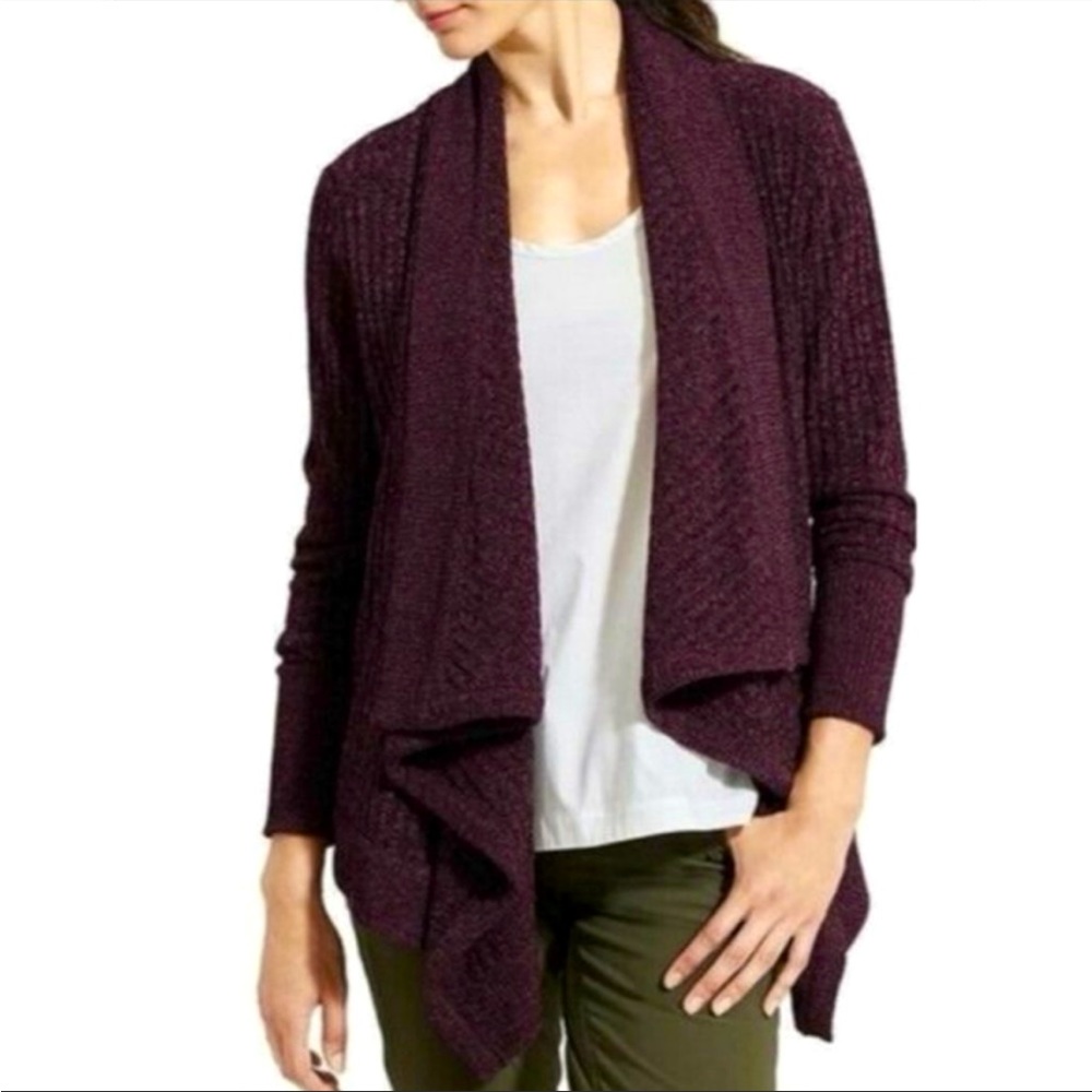 Athleta Tiburon Cardigan Burgundy Size M